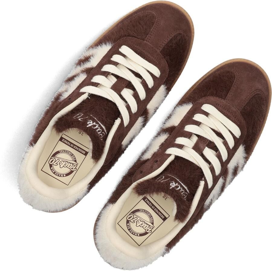 BACK70 Lage Sneakers Dames Xxl Ponyhair Bruin - Foto 2