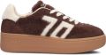 BACK70 Lage Sneakers Dames Xxl Ponyhair Bruin - Bruin