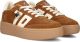 BACK70 Lage Sneakers Dames Xxl Suède Bruin - Bruin