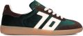 BACK70 Lage Sneakers Dames Cloud Textiel Groen - Donkergroen