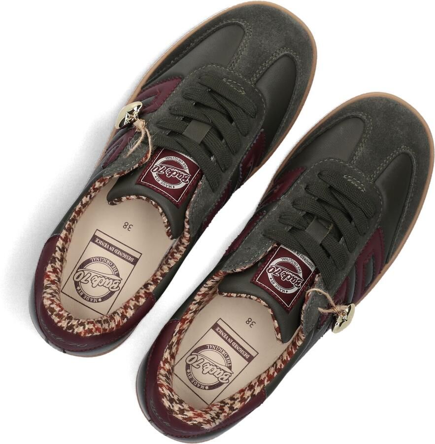 BACK70 Lage Sneakers Dames Cloud Suède Groen - Foto 4
