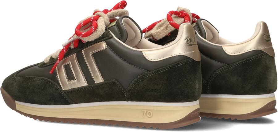 BACK70 Lage Sneakers Dames Jogger Suède Groen - Foto 5
