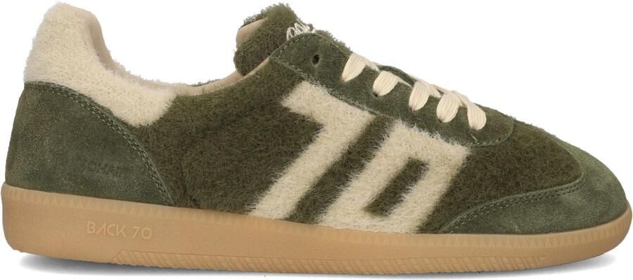 BACK70 Lage Sneakers Dames Mohair Suède Groen - Foto 4