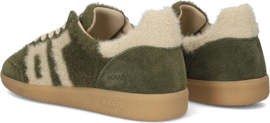 BACK70 Lage Sneakers Dames Mohair Suède Groen - Foto 3