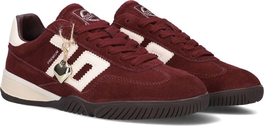 BACK70 Lage Sneakers Dames Fireball Suède Rood