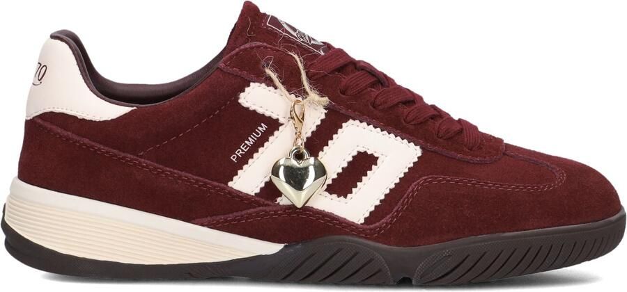 BACK70 Lage Sneakers Dames Fireball Suède Rood