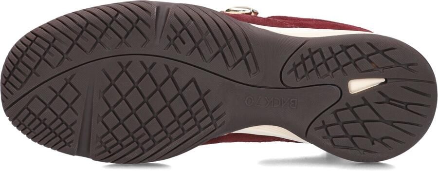 BACK70 Lage Sneakers Dames Fireball Suède Rood - Foto 4