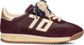 BACK70 Lage Sneakers Dames Jogger Suède Bordeaux - Rood