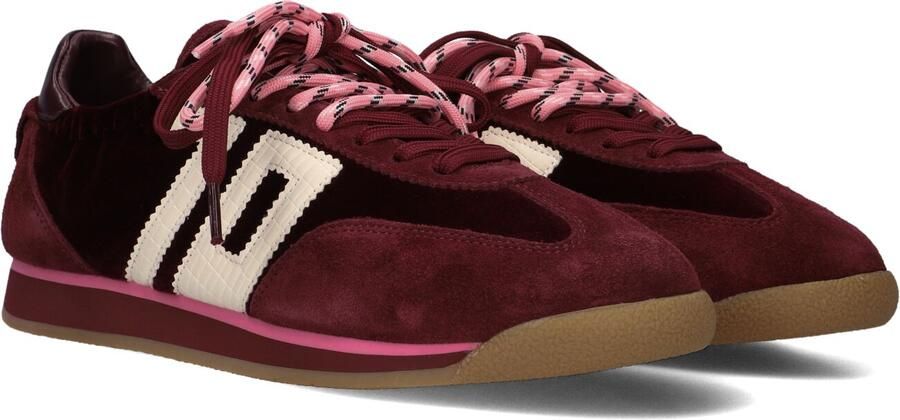 BACK70 Lage Sneakers Dames Rocket Suède Bordeaux