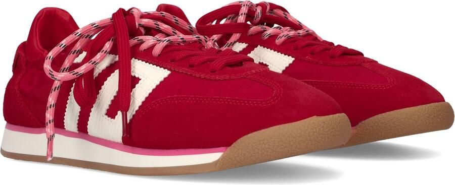 BACK70 Lage Sneakers Dames Rocket Textiel Rood - Foto 2