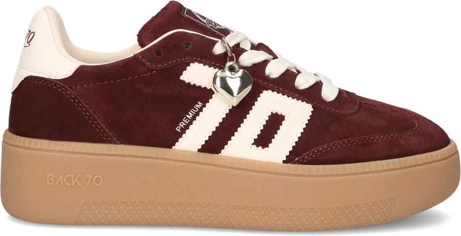 BACK70 Lage Sneakers Dames Xxl Suède Bordeaux - Foto 4