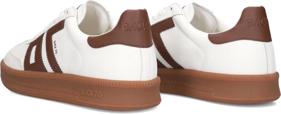 BACK70 Lage Sneakers Heren Double Leer Wit - Foto 3