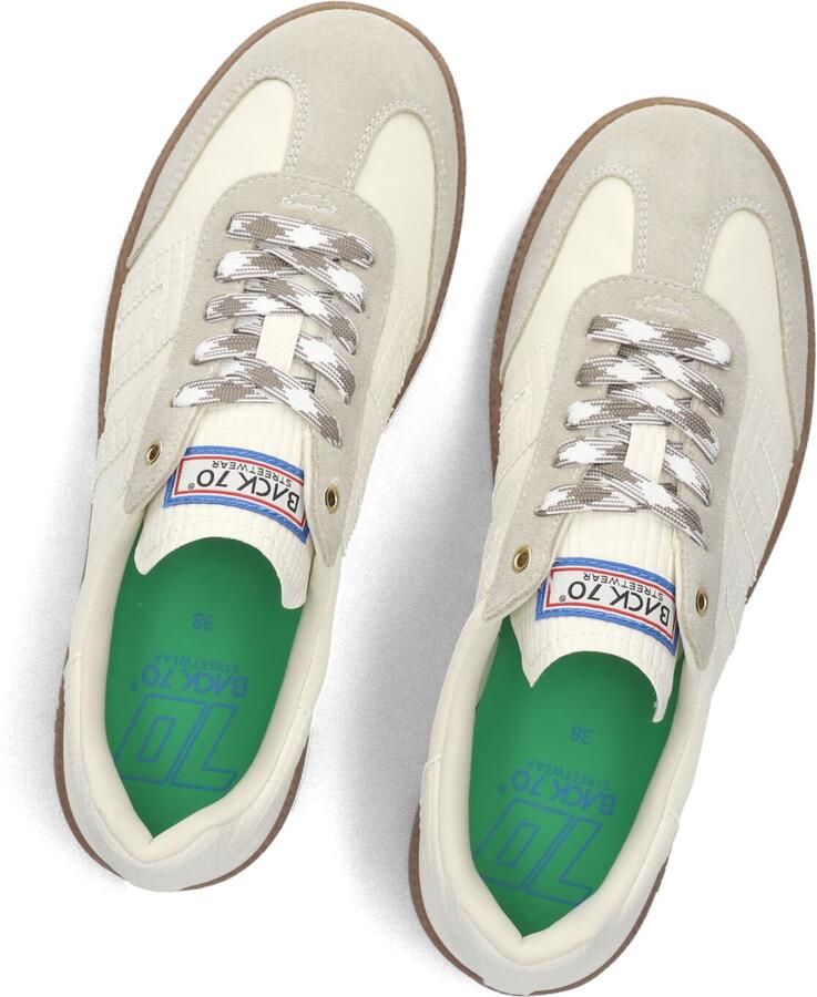 BACK70 Lage Sneakers Dames Ghost Leer Wit - Foto 4