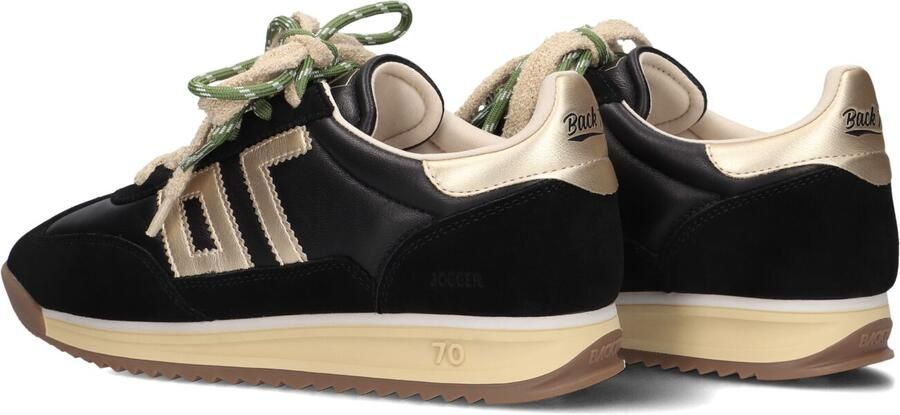 BACK70 Lage Sneakers Dames Jogger Suède Zwart - Foto 5