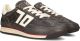 BACK70 Lage Sneakers Heren Jogger Leer Zwart - Zwart