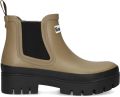 BARBOUR Chelsea Boots Dames Halton Chelsea Welly Rubber Beige - Beige