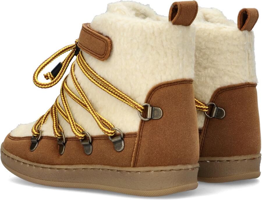 Bear & Mees Bruin Tinten B&m Snowboats Veterboots Laarzen Met Veters Meisjes Beige - Foto 4