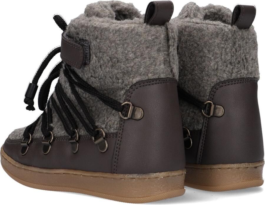 Bear & Mees B&m Snowboats Veterboots Laarzen Met Veters Meisjes Kids Grijs - Foto 4