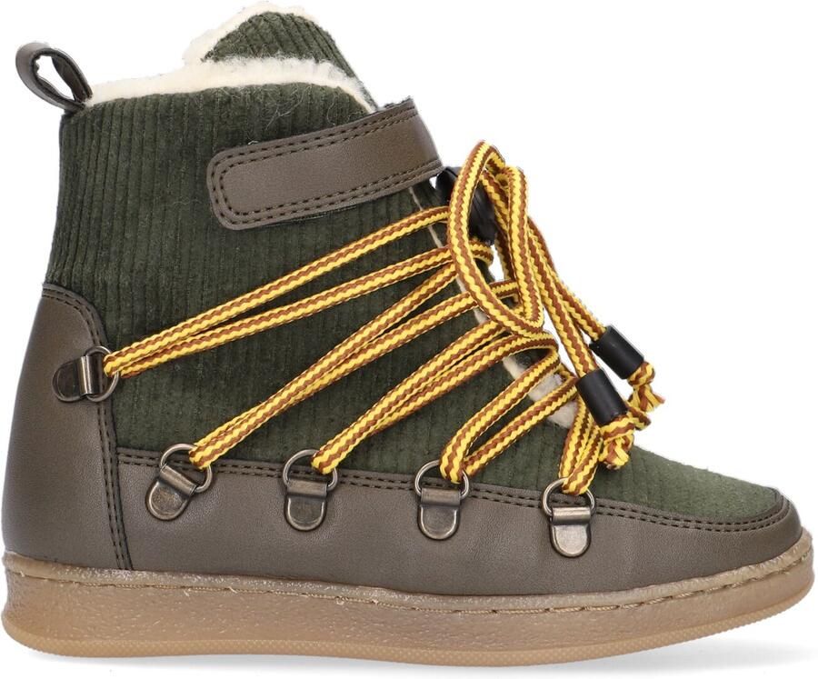 Bear & Mees B&m Snowboats Veterboots Laarzen Met Veters Meisjes Kids Groen - Foto 3