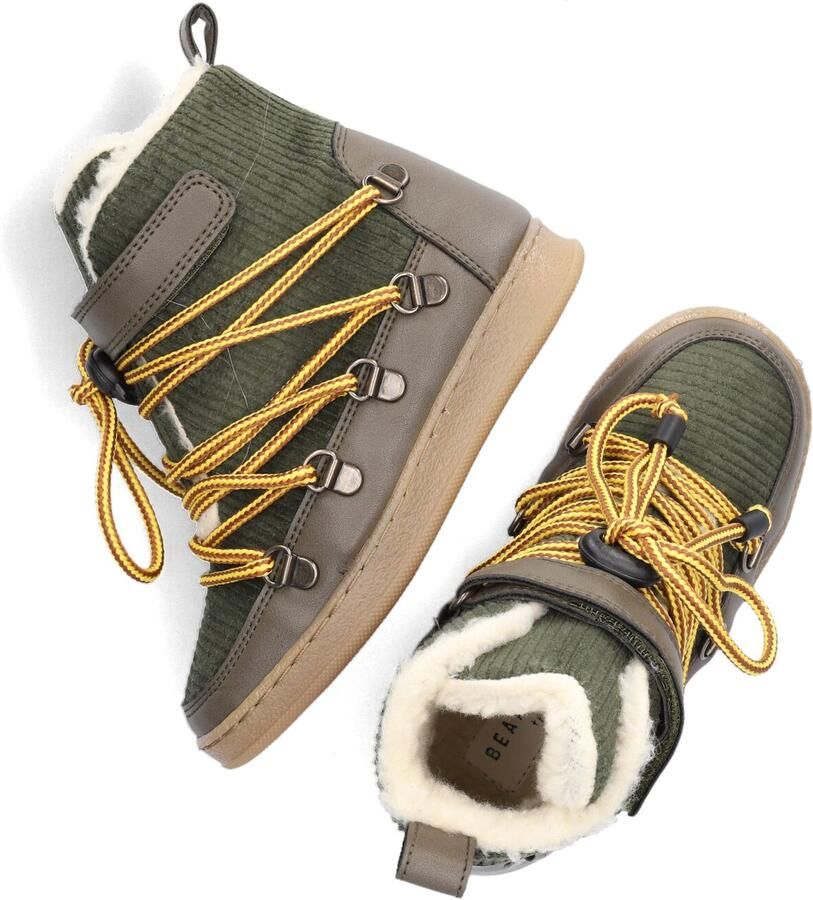 Bear & Mees B&m Snowboats Veterboots Laarzen Met Veters Meisjes Kids Groen - Foto 2