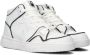 Benetton Reflective Hoge sneakers Jongens Kids Wit - Thumbnail 1