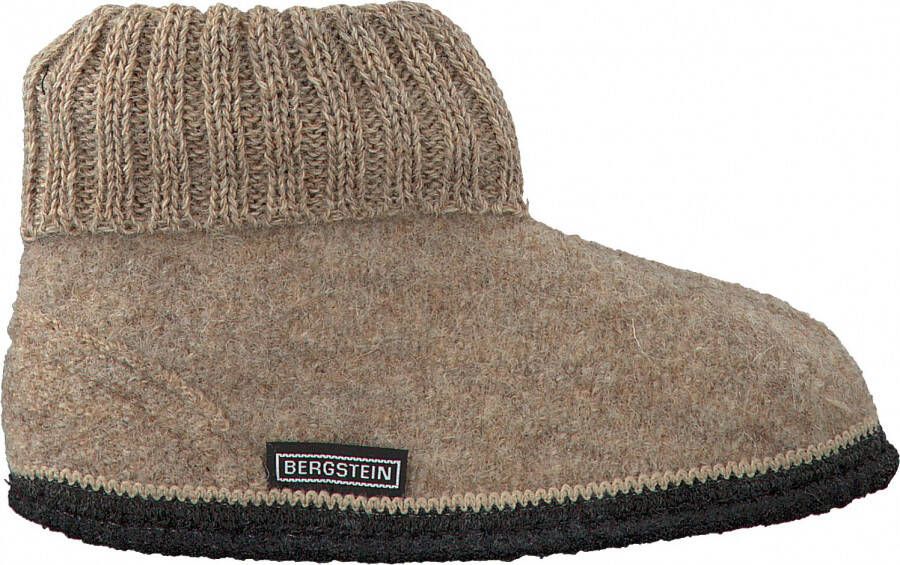 Bergstein Cozy Sloffen Pantoffels voor en kinderen 100% Zuiver sc wol Beige - Foto 2