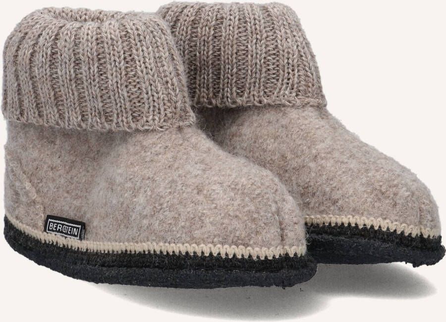Bergstein kids pantoffels Beige Wol Effen 20