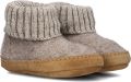 Bergstein Cozy Lux Sloffen Pantoffels voor dames heren en kinderen 100% Zuiver scheerwol Beige - Beige