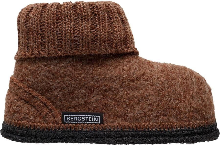 Bergstein Cozy Sloffen Pantoffels voor en kinderen 100% Zuiver sc wol Brown - Foto 2