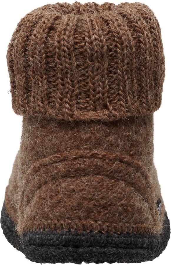Bergstein Cozy Sloffen Pantoffels voor en kinderen 100% Zuiver sc wol Brown - Foto 3