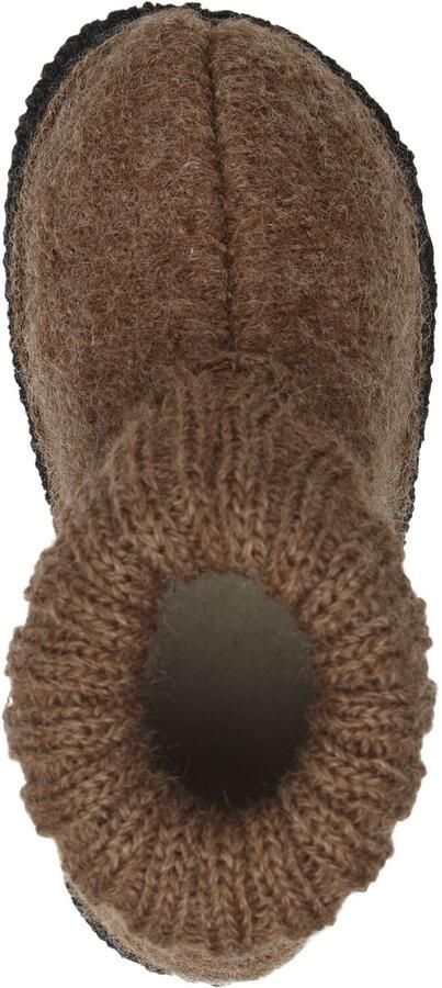 Bergstein Cozy Sloffen Pantoffels voor en kinderen 100% Zuiver sc wol Brown - Foto 5