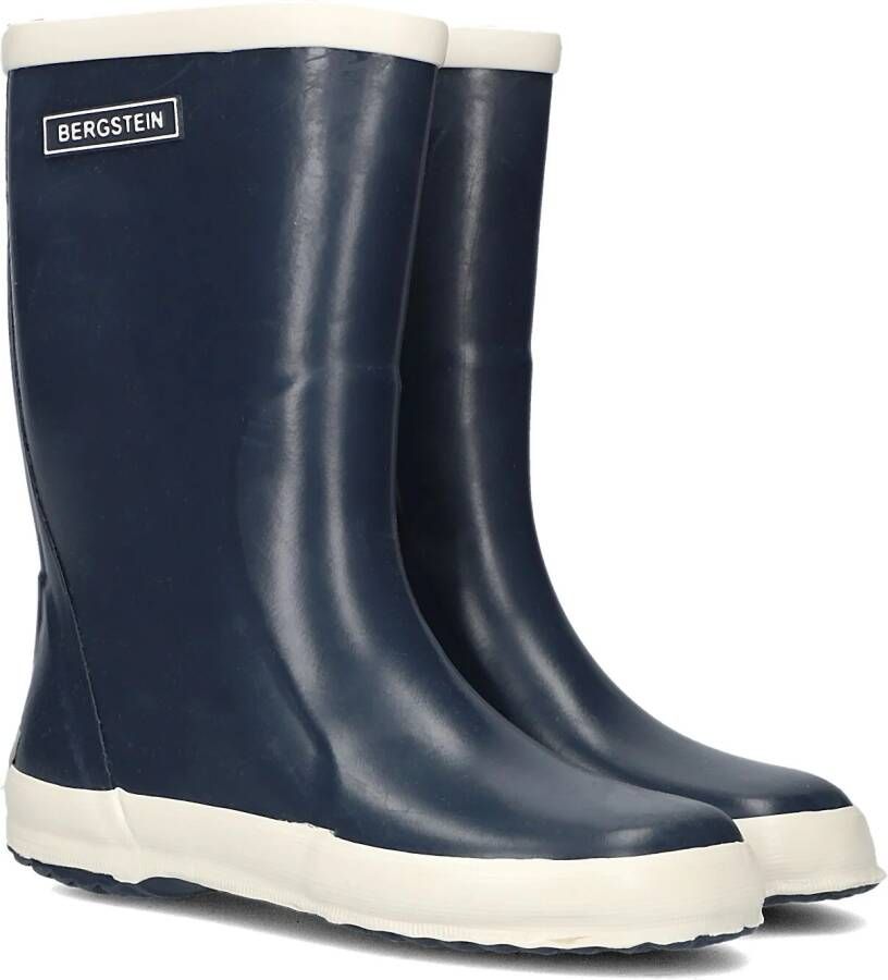 Bergstein regenlaarzen donkerblauw wit Rubber Effen 21