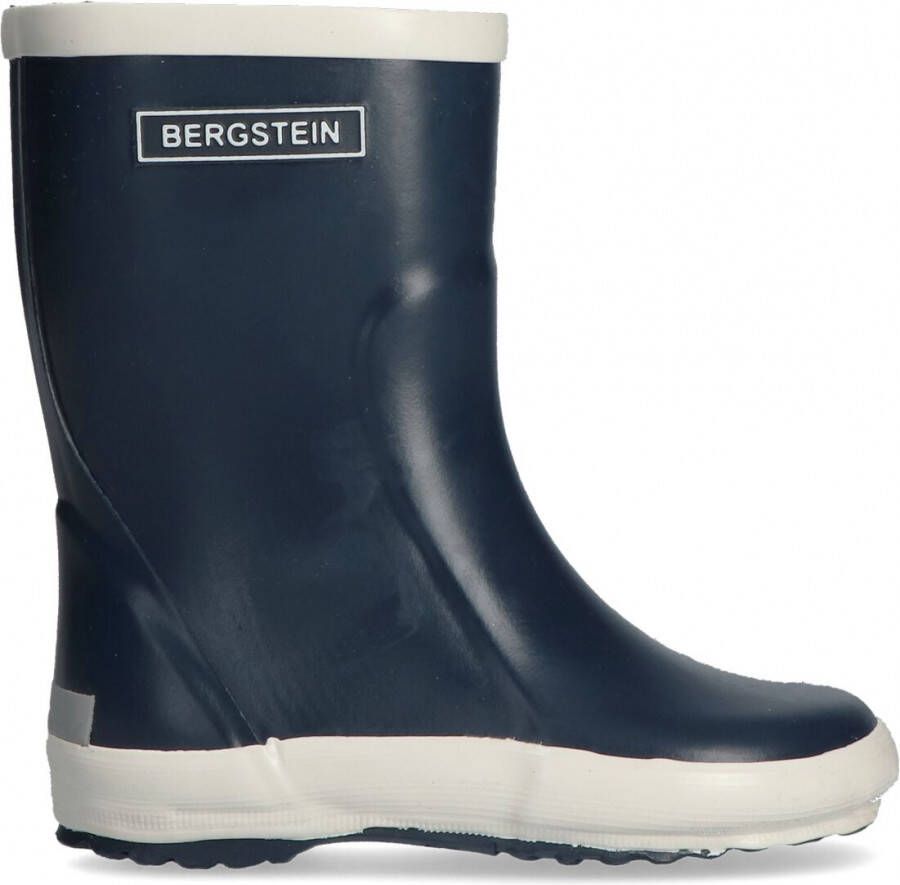 Bergstein regenlaarzen donkerblauw wit Rubber Effen 22