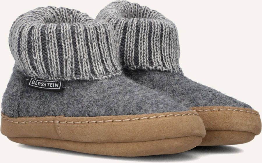 Bergstein Cozy Lux Pantoffels Kids Sloffen Grijs