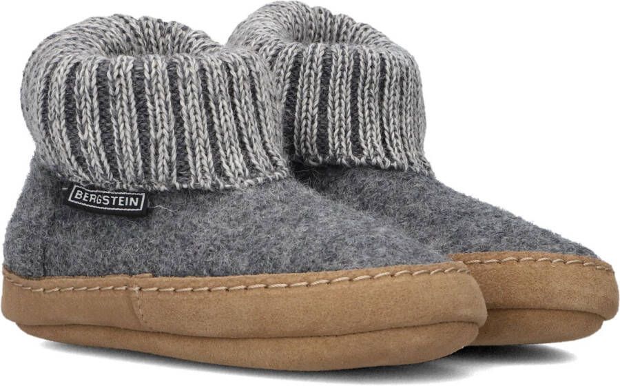 Bergstein Cozy Lux Pantoffels Kids Sloffen Grijs