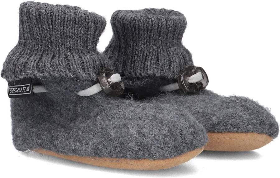 Bergstein Cozy Baby Unisex Junior Sloffen Grey