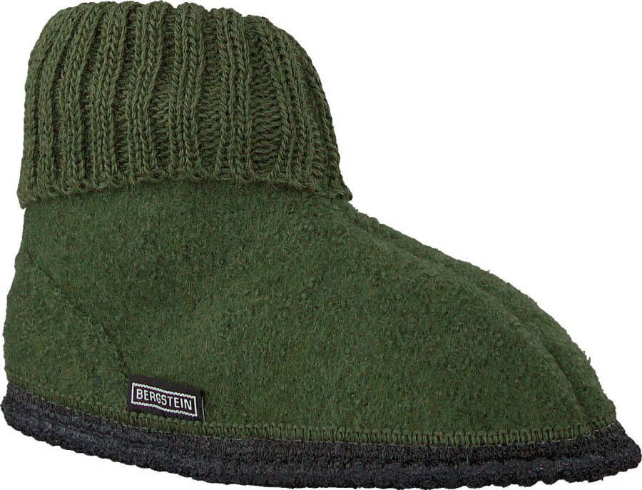 Bergstein Cozy pantoffels groen kids Wol 41