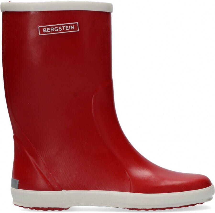 Bergstein regenlaarzen Rood wit Rubber Effen 35