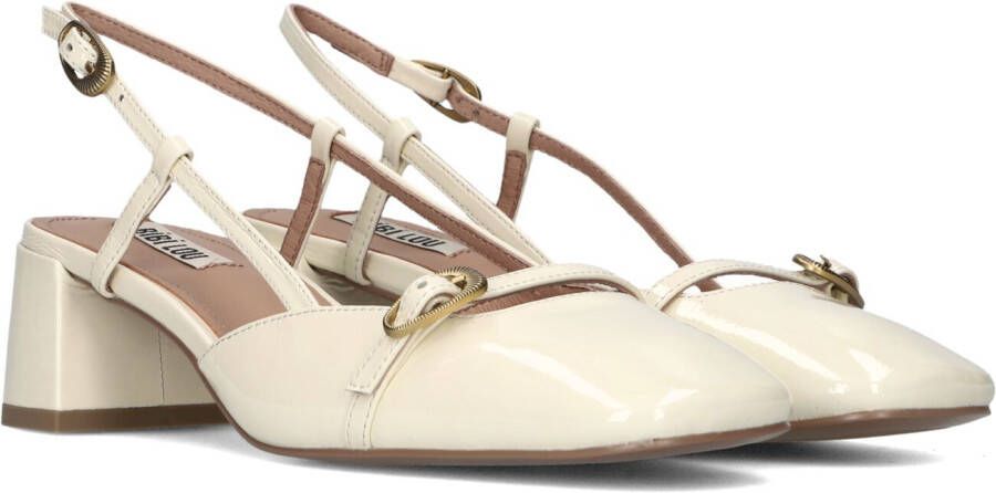 BiBi Lou Dames Pumps Damesschoenen Leer Geen hoogte cm 676Z21 Gebroken wit