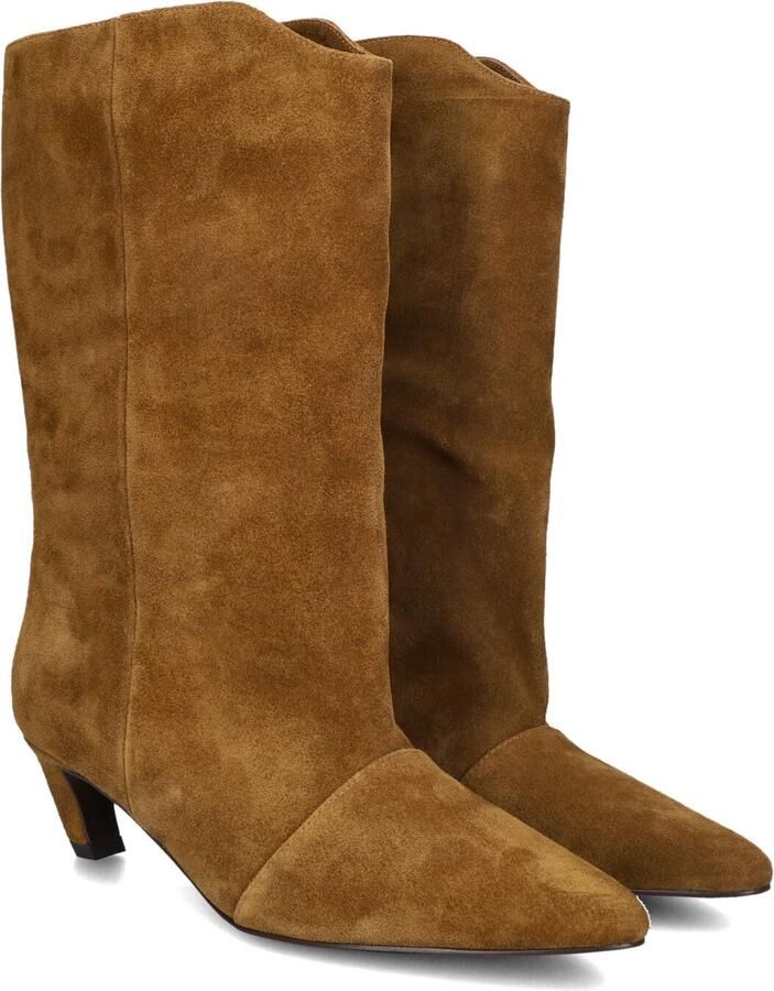BIBI LOU Hoge Laarzen Dames Naroa Booties 55 Suède Cognac