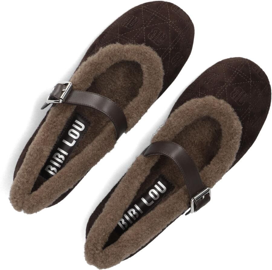 BiBi Lou Elen Ballerinas Loafers Dames Instappers Bruin - Foto 2