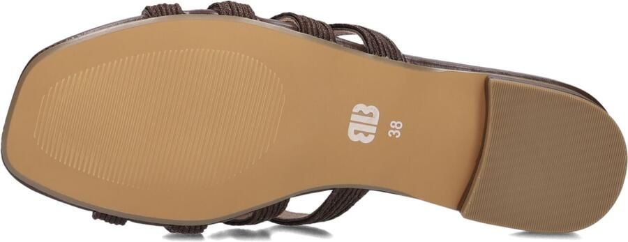 BIBI LOU Slippers Dames 877z94hg Maat: 39 Materiaal: Textiel Kleur: Bruin - Foto 3