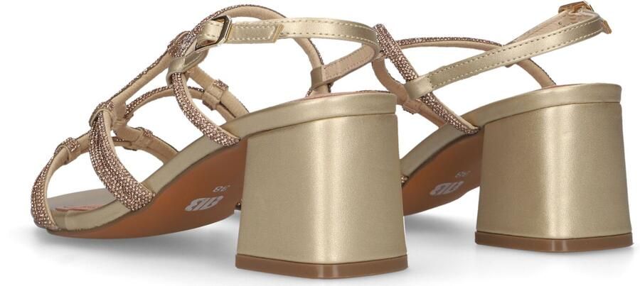 BIBI LOU Sandalen met Hak Dames 958z00hg Maat: 38 Materiaal: Textiel Kleur: Goudkleurig - Foto 4