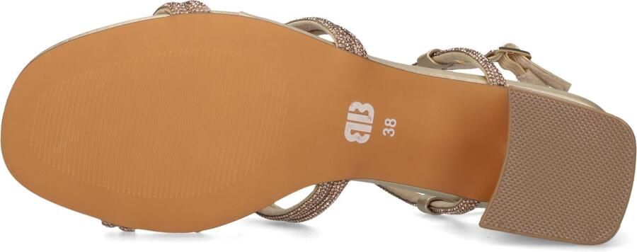 BIBI LOU Sandalen met Hak Dames 958z00hg Maat: 38 Materiaal: Textiel Kleur: Goudkleurig - Foto 5