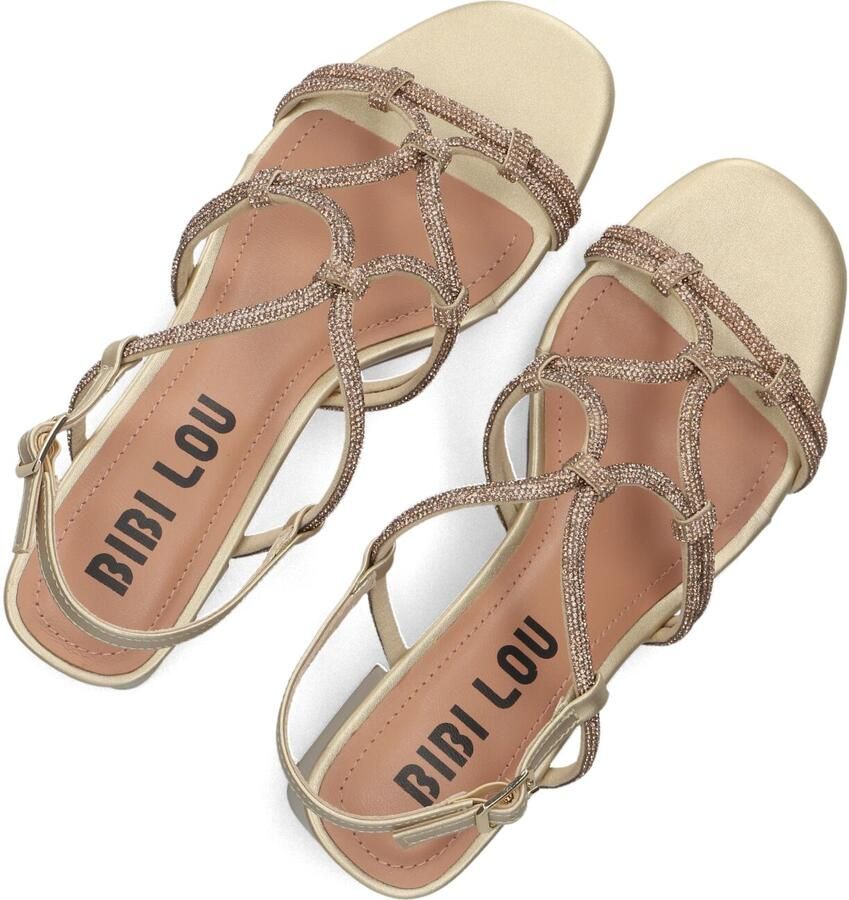 BIBI LOU Sandalen met Hak Dames 958z00hg Maat: 38 Materiaal: Textiel Kleur: Goudkleurig - Foto 2
