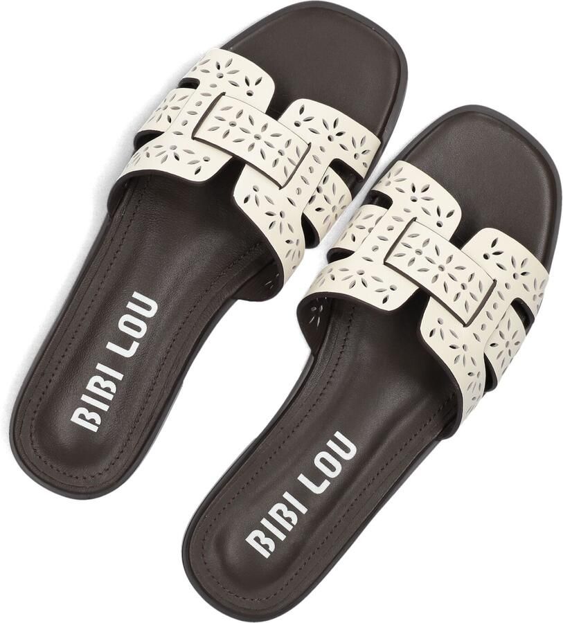 BIBI LOU Slippers Dames 758z28vk Maat: 40 Materiaal: Leer Kleur: Wit