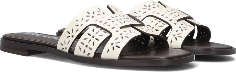 BIBI LOU Slippers Dames 758z28vk Maat: 38 Materiaal: Leer Kleur: Wit