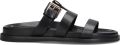 BIBI LOU Slippers Dames 903z08aa Leer Zwart - Zwart