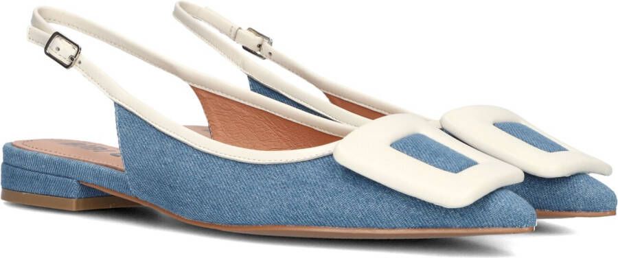 BIBI LOU Slingbacks Dames 640z31vk Maat: 36 Materiaal: Denim Kleur: Blauw