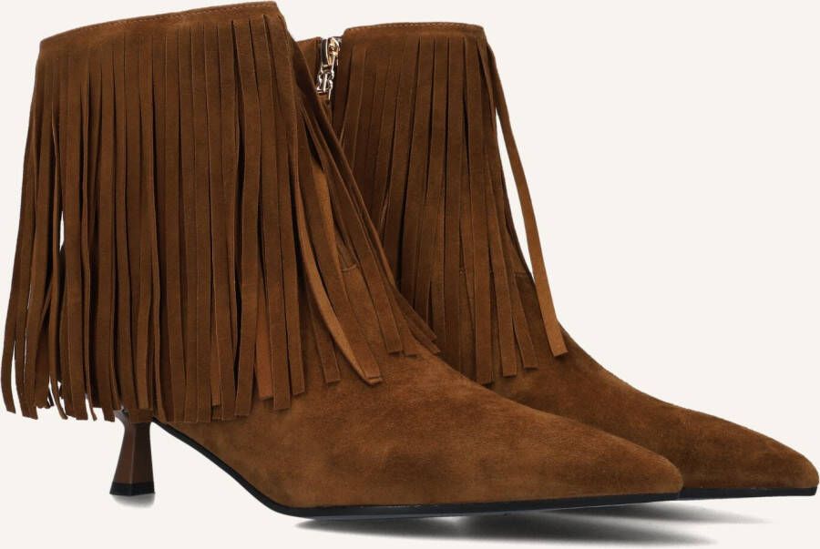 BIBI LOU Enkellaarsjes Dames 602t60vk Maat: 37 Materiaal: Suède Kleur: Camel